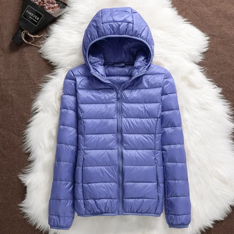 15 Colori Piumini Donna Plus Size 5Xl 6Xl 7Xl 2023 Nuova Primavera Autunno Con Cappuccio Donna Piumini Ripiegabili Ultraleggeri