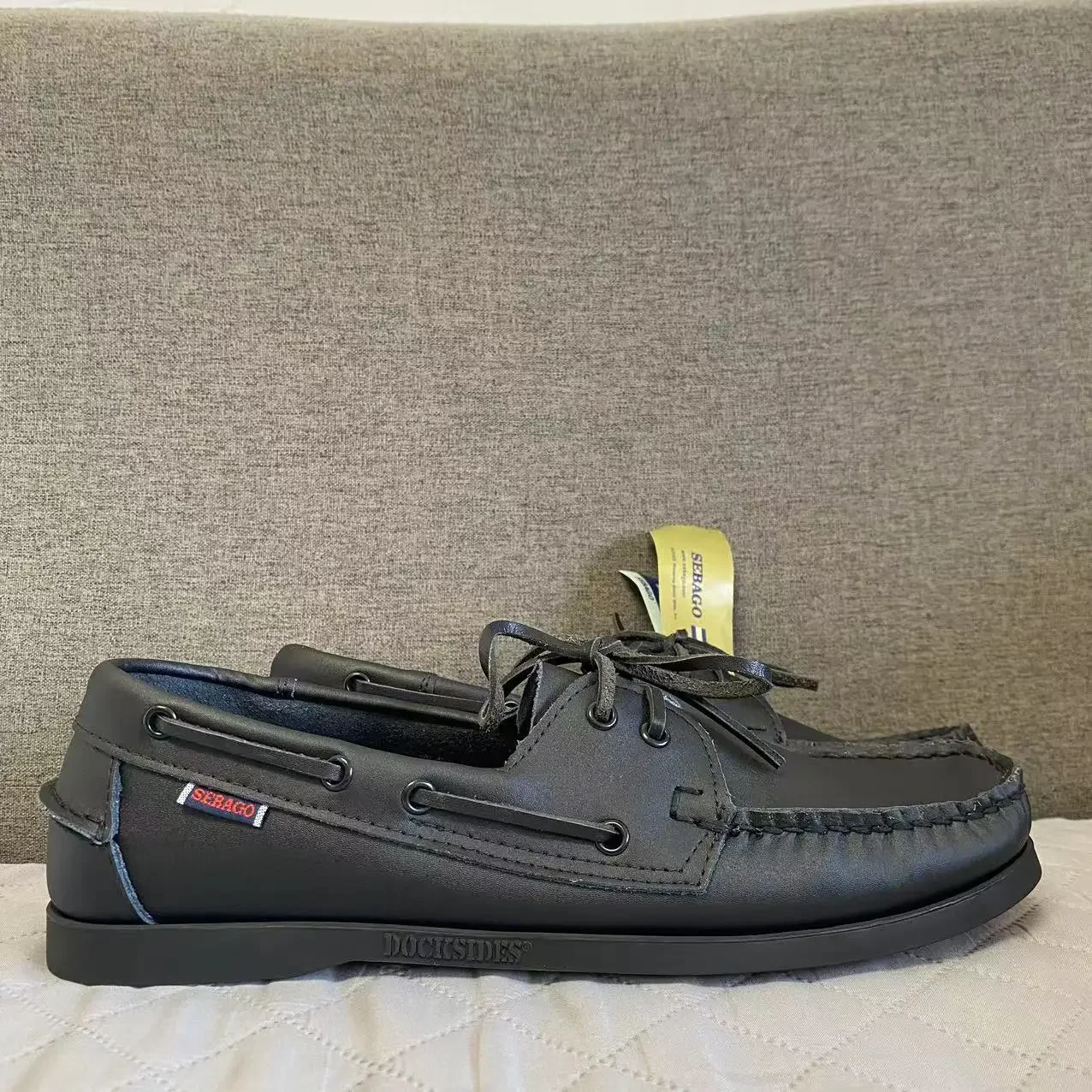 Uomo Homme Autentico Sebago Docksides Scarpe-Scarpe Da Barca Stringate Con Punta Moc In Pelle Premium 2024X14