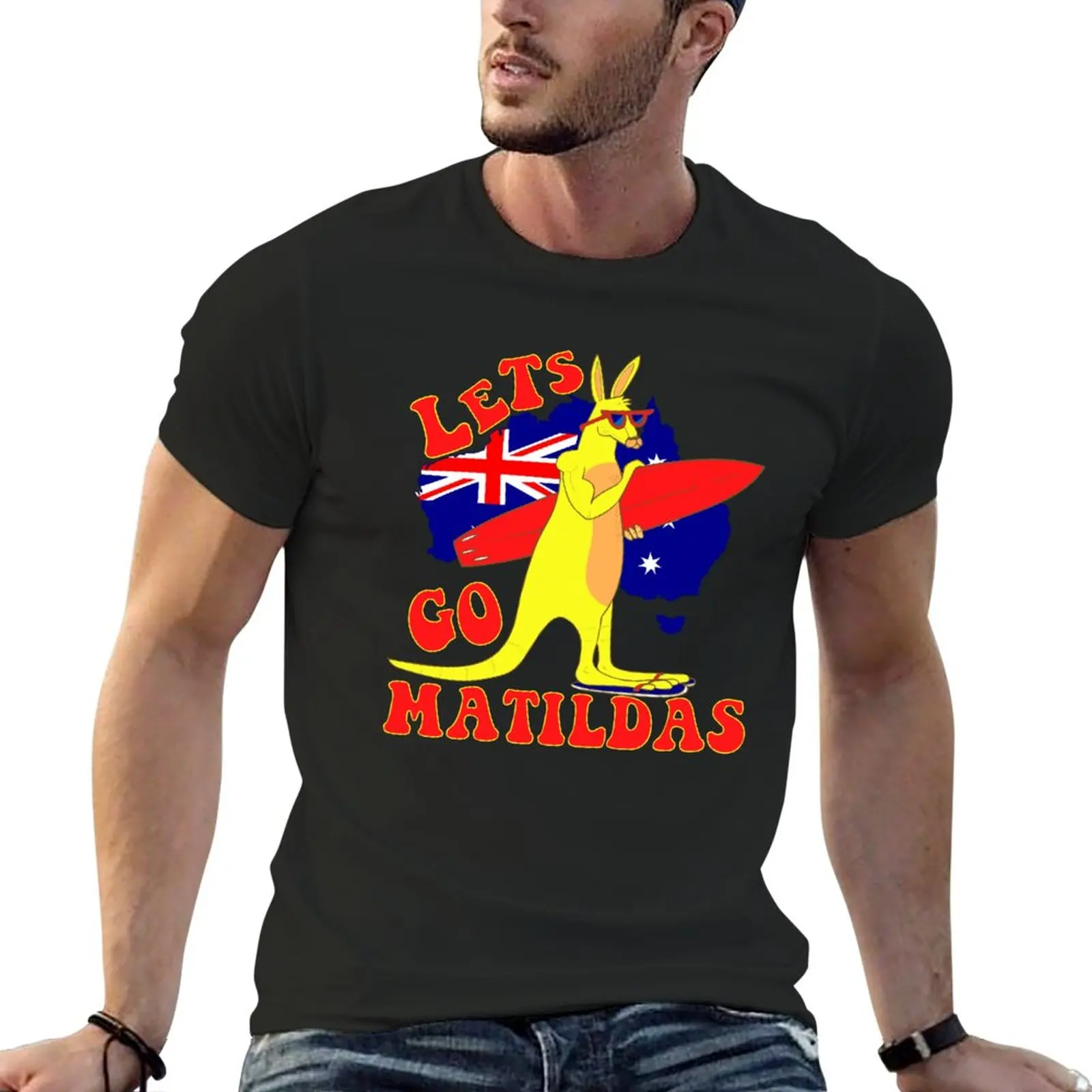 Matildas Soccer, Australian Womens Soccer Crest (Matildas) T-Shirt Abbigliamento Estetico Per Un Ragazzo Kawaii Clothes Felpe, Uomo
