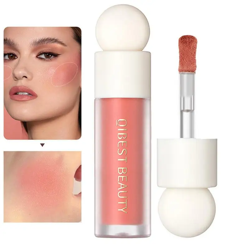 1 Pz 7.5Ml Liquid Blush Stick Pigment Lasting Natural Liquid Contouring Per Fard Viso Cheek Tints Peach Cream Blush Makeup