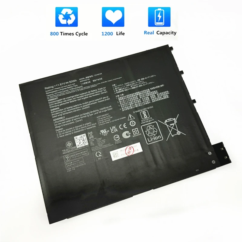 Batteria Per Laptop Csmhy Originale C31N2104 Per Asus Vivobook 13 Slate Oled T3300K T3300Ka Batteria Per Tastiera Morbida Muslimata