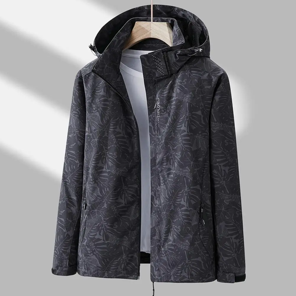 Cappotto Da Donna Giacca Da Donna Antivento Giacca Tecnica Con Stampa Foglia Giacca A Vento Impermeabile Giacche Da Esterno Caccia Alla Pesca