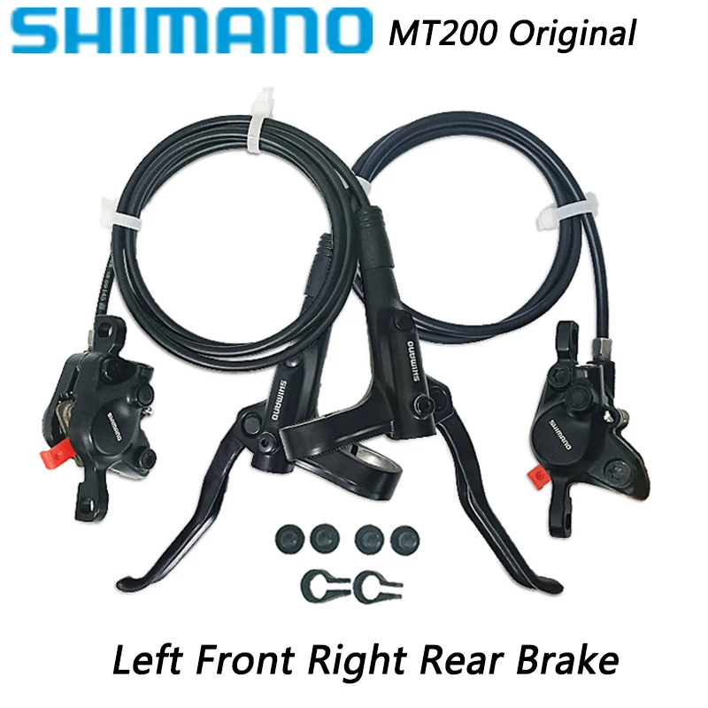 Shimano Br Bl Mt200 Freno Idraulico Per Bicicletta Sinistro Anteriore Destro Posteriore Mtb Freno A Disco Idraulico Mountain Bike Rt56 Rt66 Rotori Da 