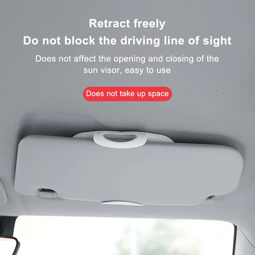 Car Vanity Mirror Touch Makeup Clip Led Lights Women Girls Interior