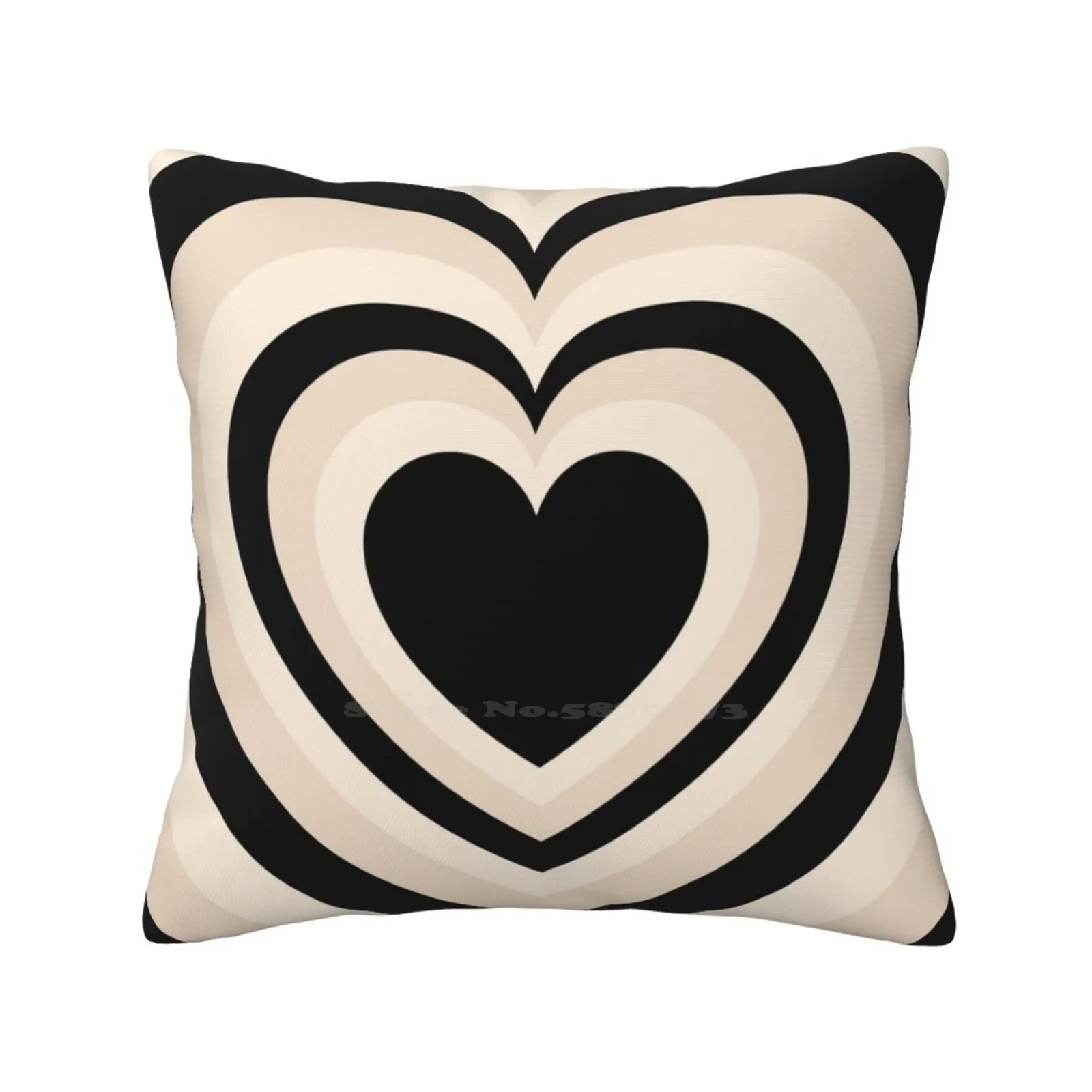 Black And Cream Latte Love Coffee Heart Home Sofa Car Waist Throw Federa Vintage Vsco 80S 90S Caffè Estetico Latte Love