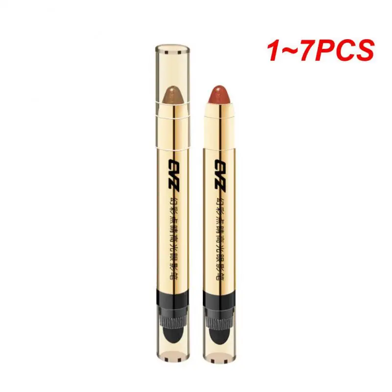 1 ~ 7 Pezzi Non Facile Da Sformare Ombretto Stick Impermeabile Glitter Glitter Ombretto Penna Baco Da Seta Hightlightbrush Trucco