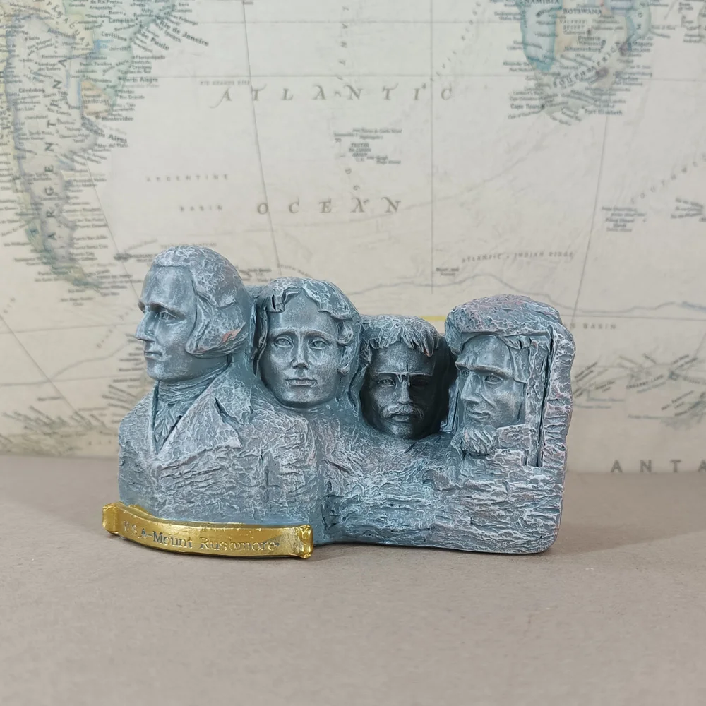 Famoso Supporto Per Edificio Rushmore President Hill Washington Jasper Canalty Lincoln Living Room Decoration Crafts Figure Gift