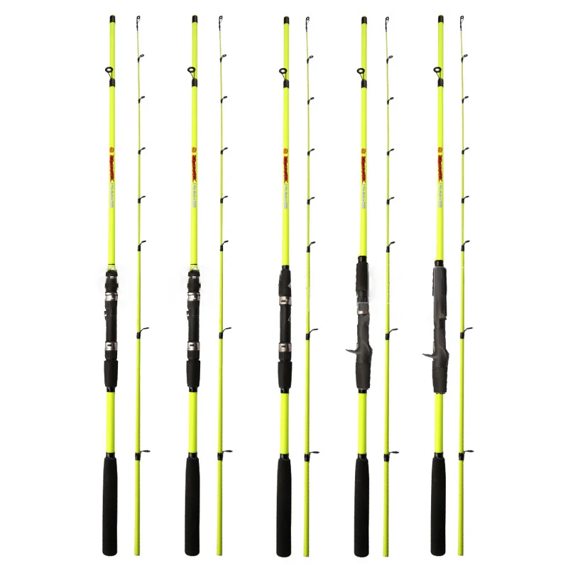 1.6M- 2.1M Spinning Casting Canna Da Pesca 2 Sezioni Lure Weight Max Fishing Test Circa 10Kg Lure Fishing Rod