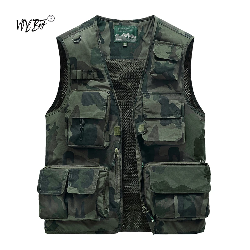 Gilet Da Uomo Mimetico Multi Tasca Senza Maniche Gilet Da Uomo Tattico Militare Cardigan Gilet Da Uomo Giubbotto Bomber Casual
