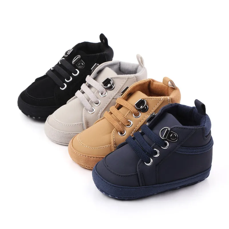 Nuove Scarpe Per Bambini Stivali Moda Neonati Pu Primi Camminatori Antiscivolo Neonati Scarpe Casual