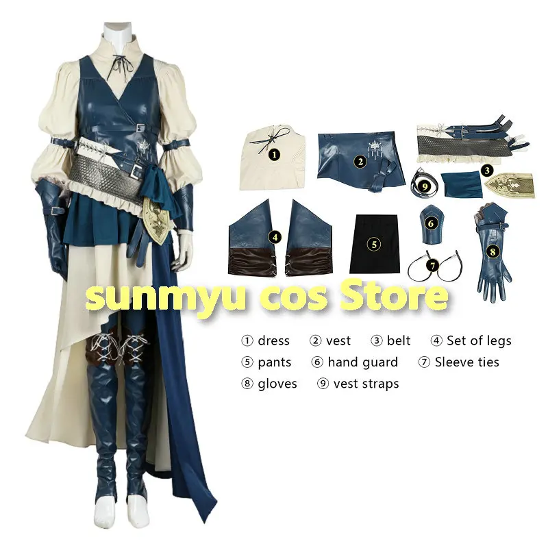Ff16 Final Fantasy Xvi Benedikta Costume Cosplay Taglia Personalizzata