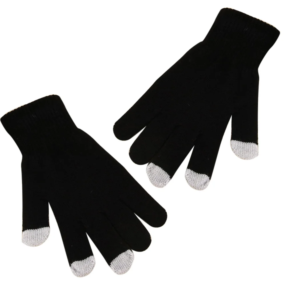 2023 Guanti Touch Screen Da Uomo Da Donna Guanti Caldi Invernali Guanti Da Smartphone In Cotone Tinta Unita Guanti Da Donna Luvas Guanti
