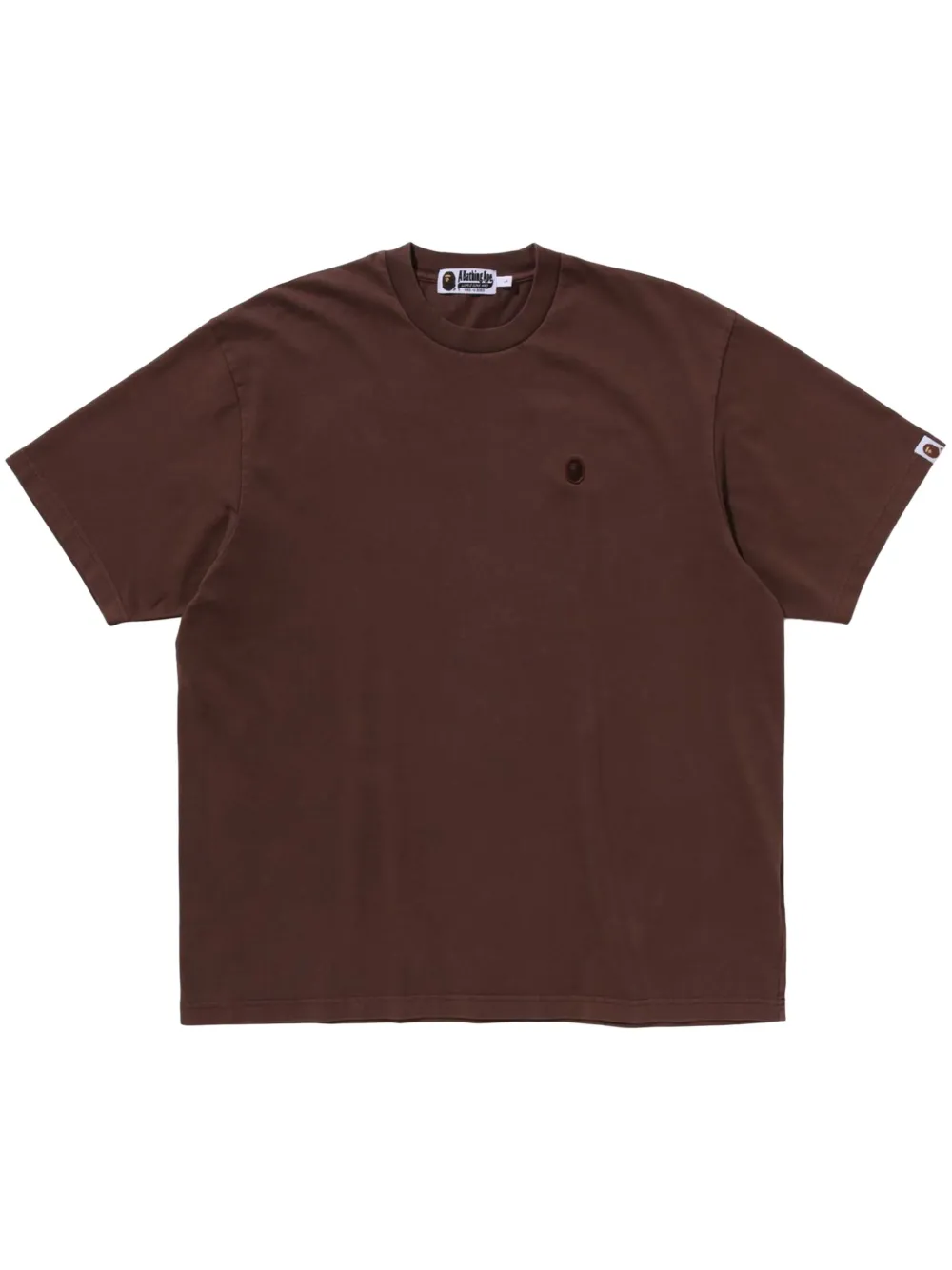 A BATHING APE® Ape Head-appliqué T-shirt - Marrone
