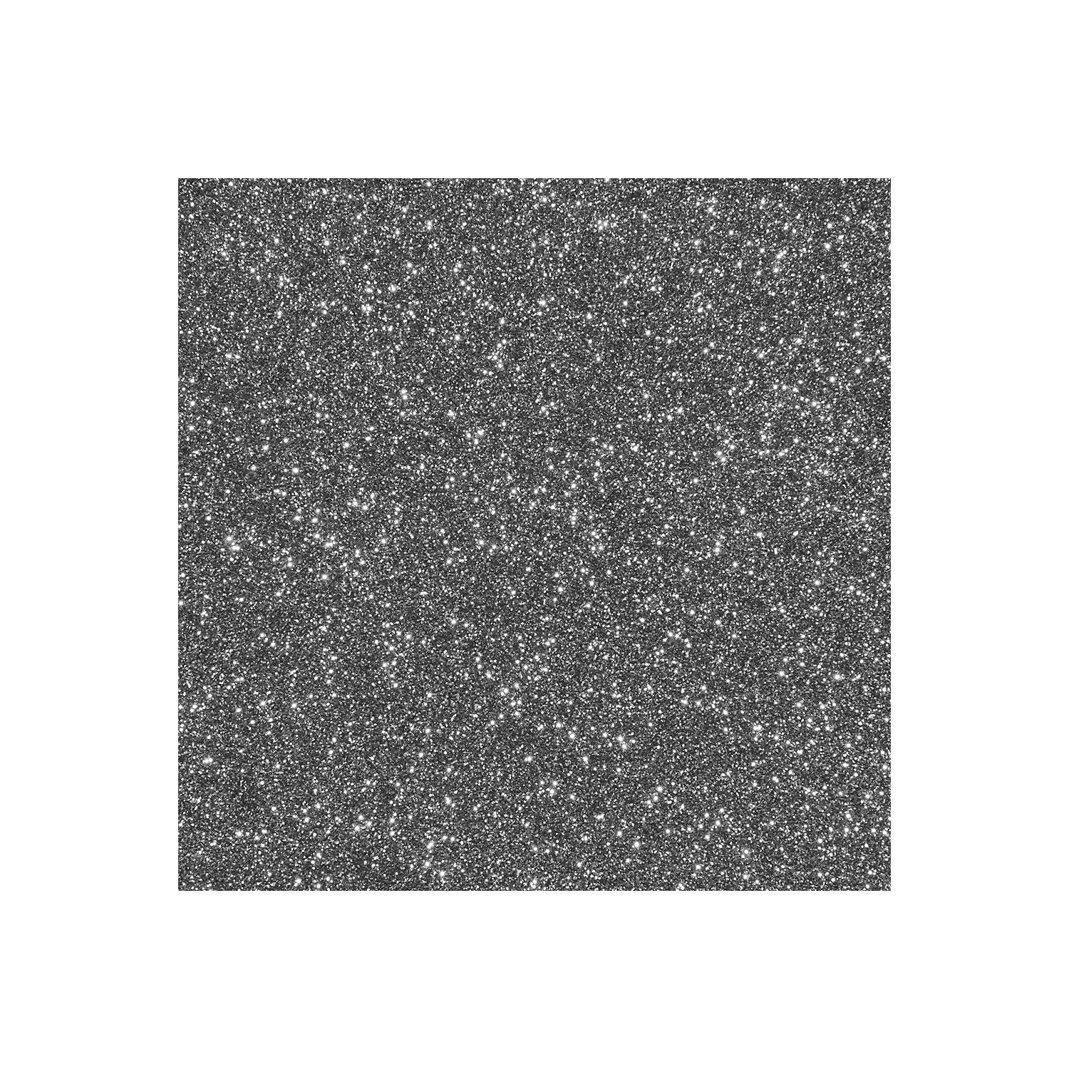 plottiX Film thermocollant GlitterFlex, argent, 30 x 30 cm