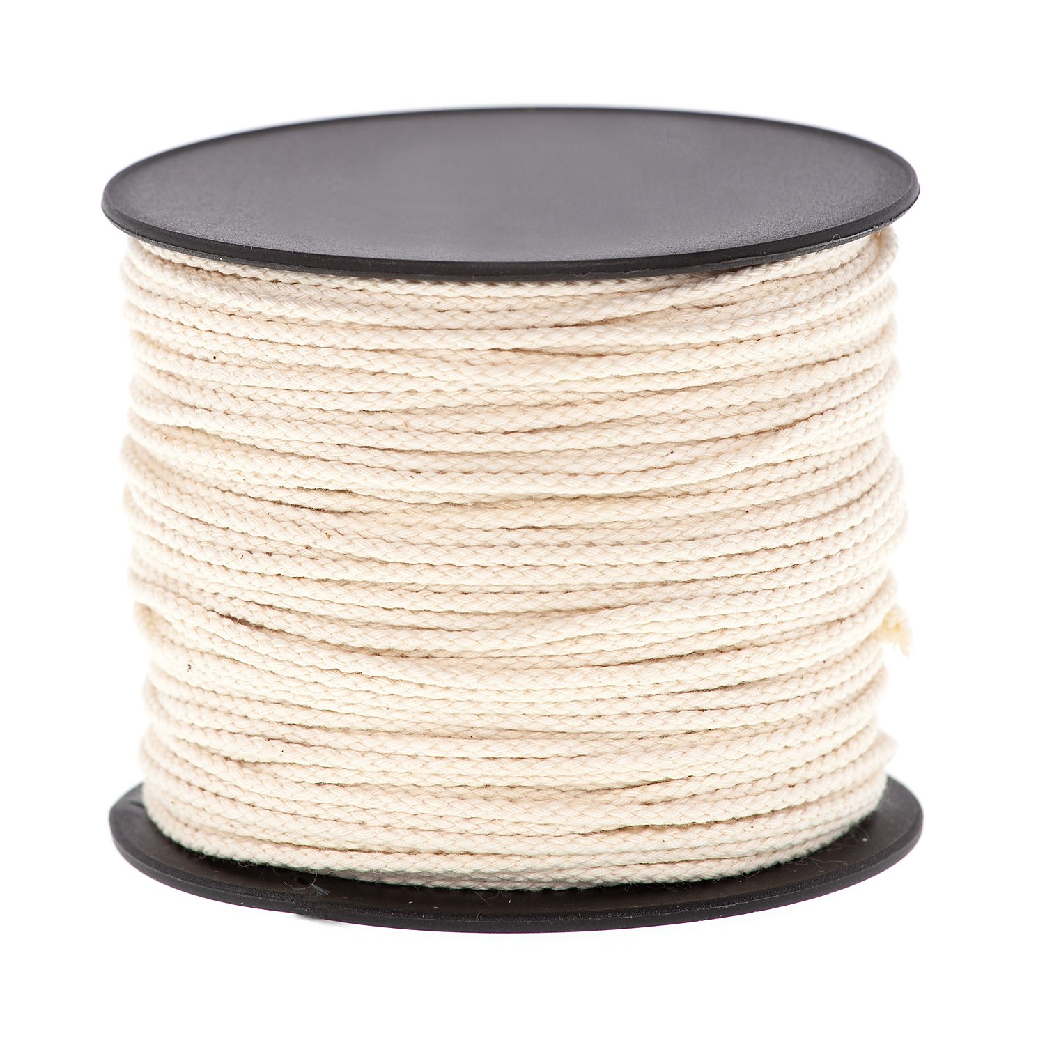 Cordelette en coton, écru, épaisseur : 2 mm, longueur : 50 m