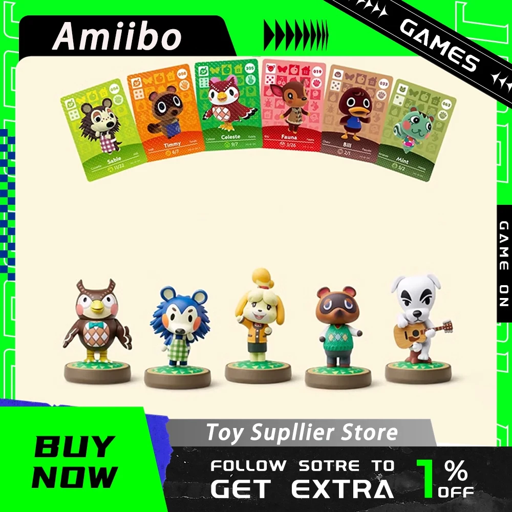 Ns Switch Amiibo Animals Crossing New Horizons Figure Kawaii Animal Figures Game Animal Crossing Cards Figurine Regali Di Natale
