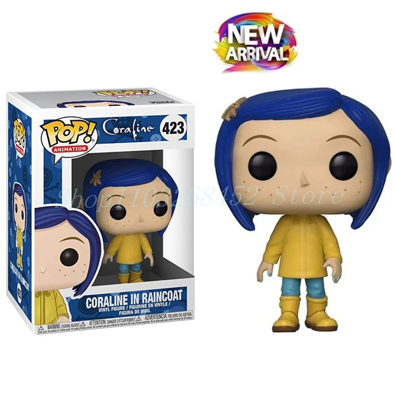 2024 New Funko Pop Animation Coraline In Waterproof 423 # Vinyl Figure Model Toys For Birthday Dolls Gift
