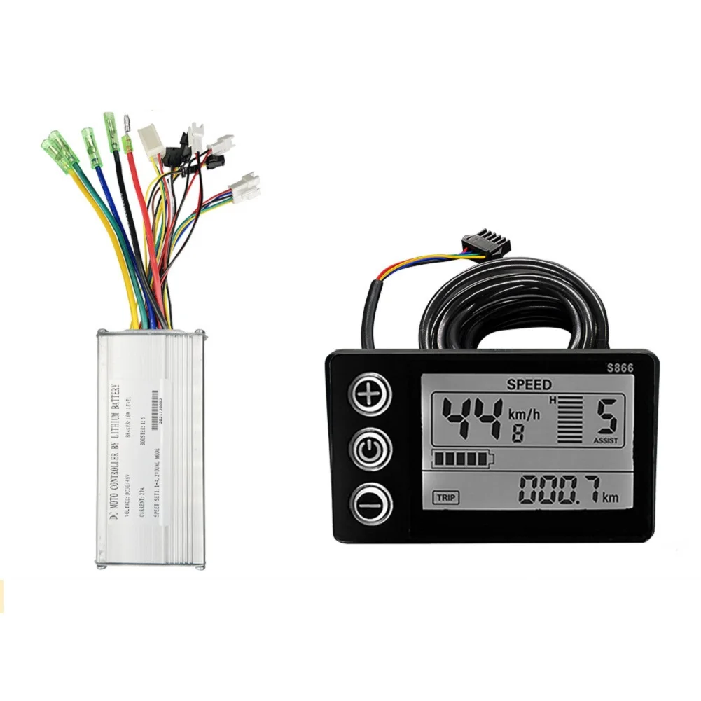 Controller Controller Motore Scooter Elettrico Jn-22A Lcd S866 500W Kit Pannello Display E-Bike 120*53*43Mm Durevole