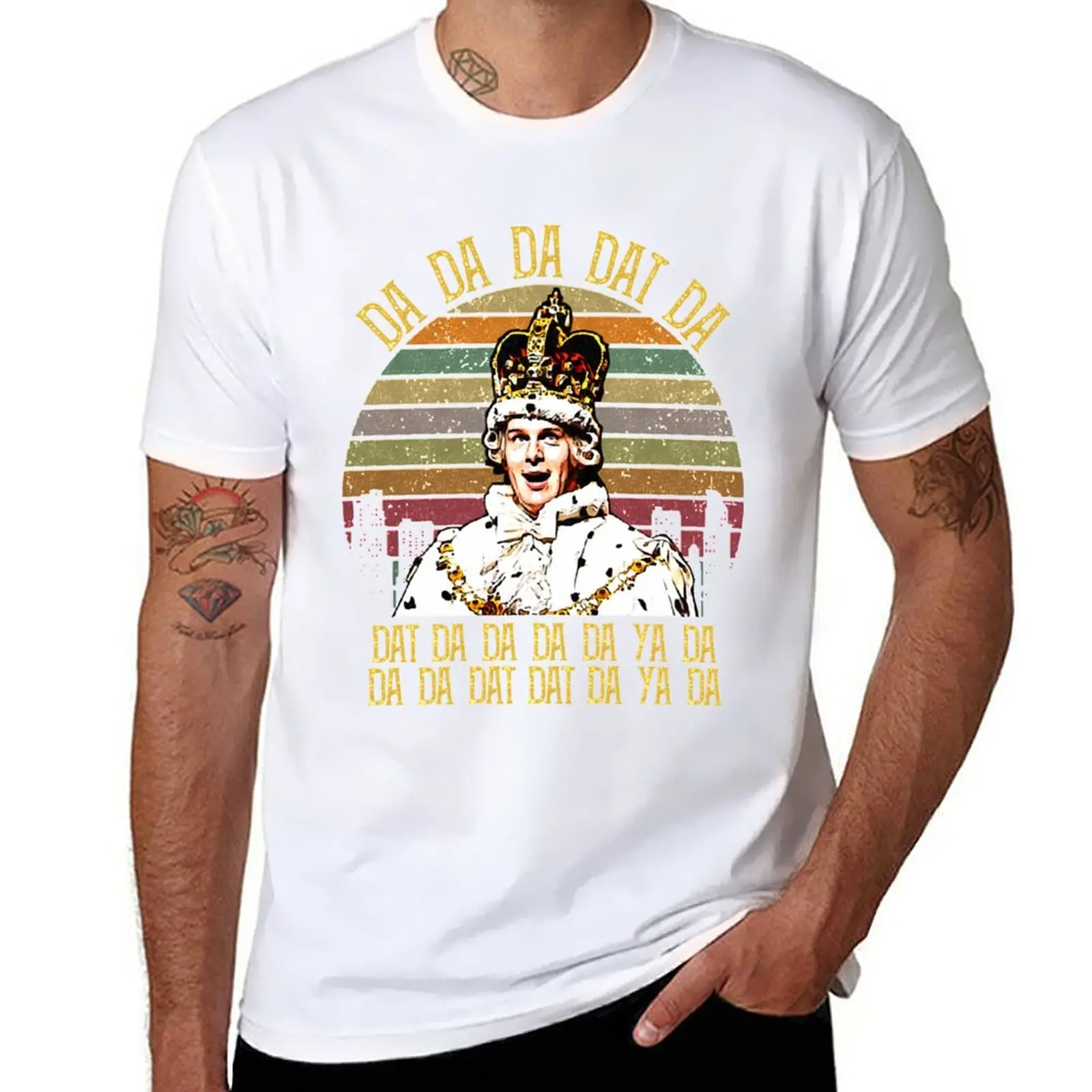 Hamilton King George Chorus Da Da Da T-Shirt Anime Vestiti Anime Vestiti Estetici Vestiti Carini Felpe, Uomini