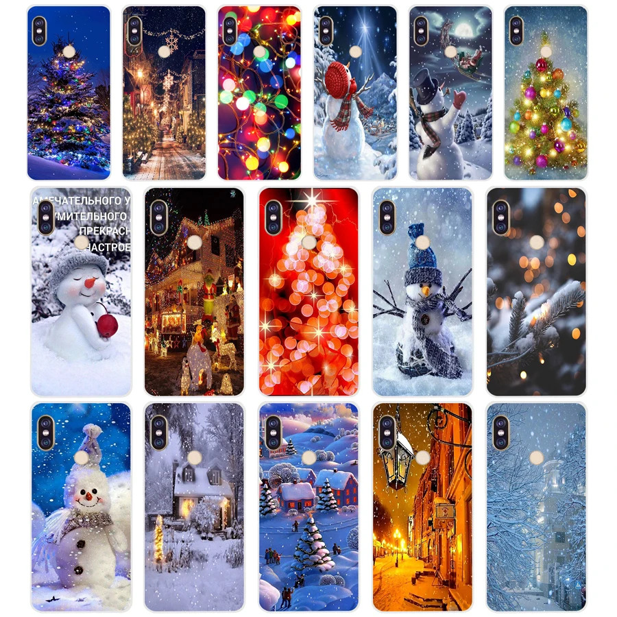 39Sd Christmas Lights Custodia Morbida In Silicone Tpu Cover Per Xiaomi Redmi 5A 5Plus Note 5 5A Pro Prime 7