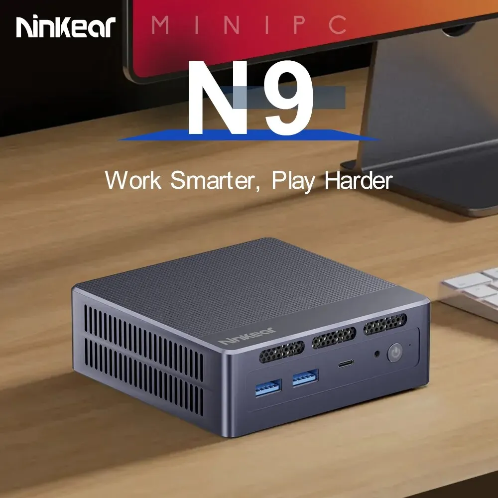 Ninkear N9 Mini Pc Processore Intel N95 Fino A 3.4Ghz 8Gb Ddr4 Ssd Da 256Gb Per Computer Windows 10/11 Wifi 6 Supporto 8K 3 Display