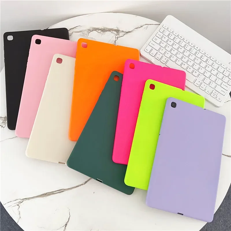 Custodia In Silicone Per Samsung Galaxy Tab S9 S9 Fe + S7 + S8 + S7 Fe T730 A8 X200 S7 S8 S9 Fe S6 Lite P610 P615 A7 T500 T290 T220 Cover