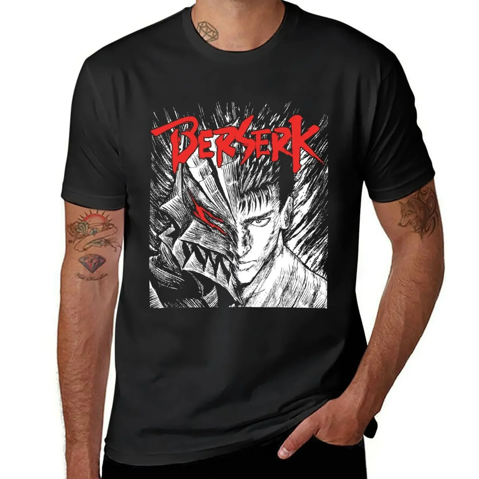 Budella In Berserker Armor T-Shirt Vestiti Estetici Customizeds Mens T Shirt Graphic