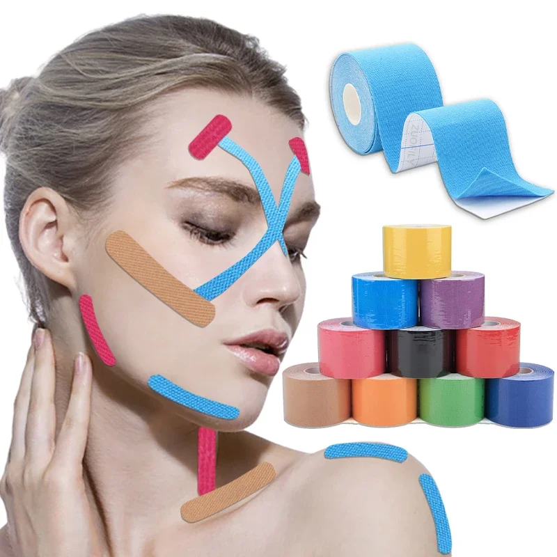 V Face Patch Patch Dimagrante Viso Collo Occhi Lifting Rimozione Rughe Nastro Adesivo Kinesiologia Nastro Stretch Bandagem Strumento Per La Cura Della