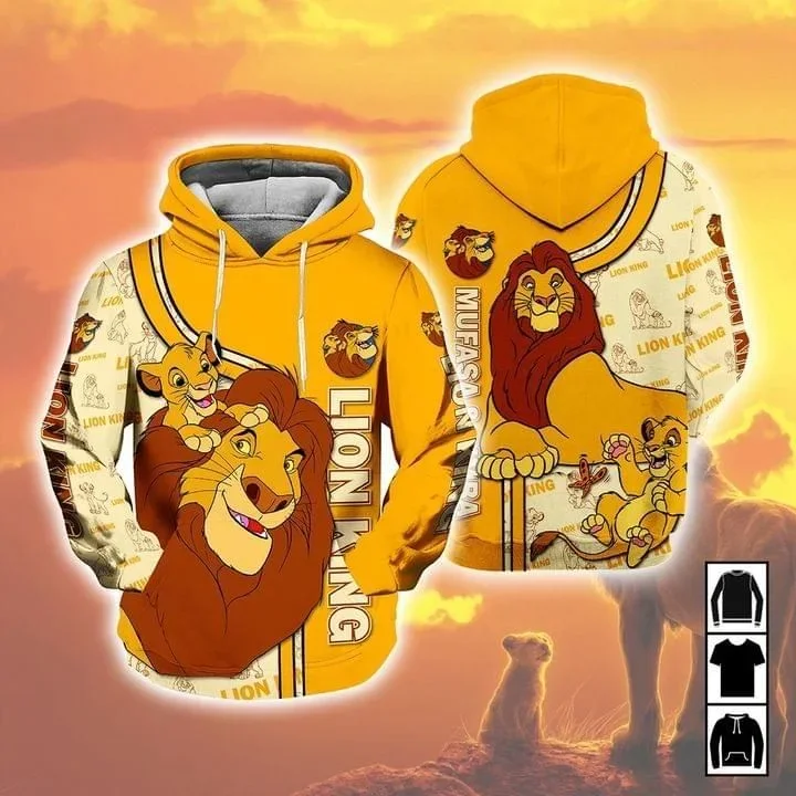2024 Disney Lion King Simba Felpa Con Cappuccio Giacca Da Uomo E Da Donna Street Harajuku Felpa Con Cappuccio Da Donna Oversize