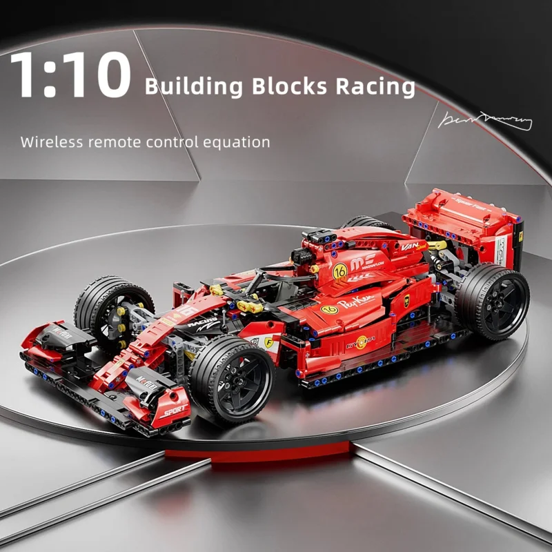 F1 Rc Race Cars 1163Pcs Set Da Costruzione Moc Remote Control Building Blocks Car Cool Modello Da Collezione Kit Di Auto Giocattoli