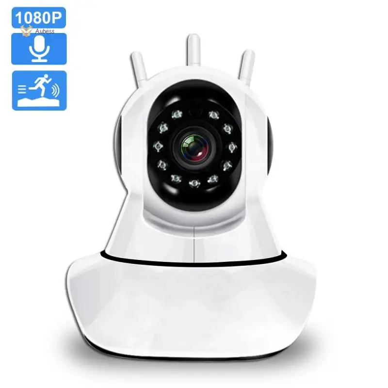 Robot 3 Antenne 1080P Wifi Ip Camera Infrarossi 3 Antenne Wifi Ip Camera Protezione Di Sicurezza Wifi Robot Ip Camera Smart Home