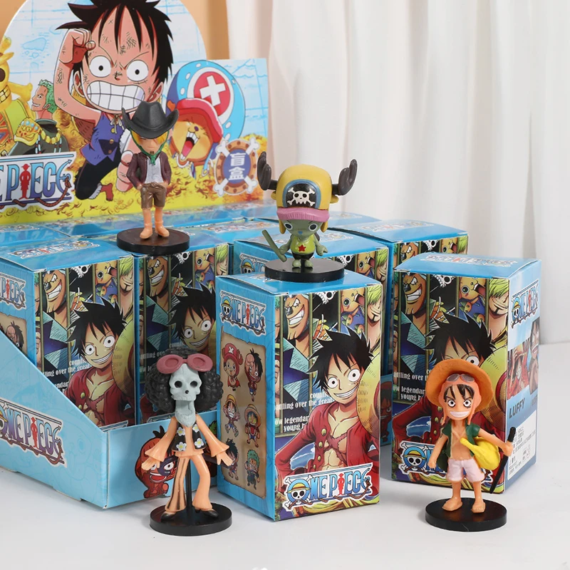12Pcs One Piece Blind Box Demon Slayer Anime Mystery Box Boa Hancock Naruto Sailor Moon Mini Figurine Model Doll Toys Gift