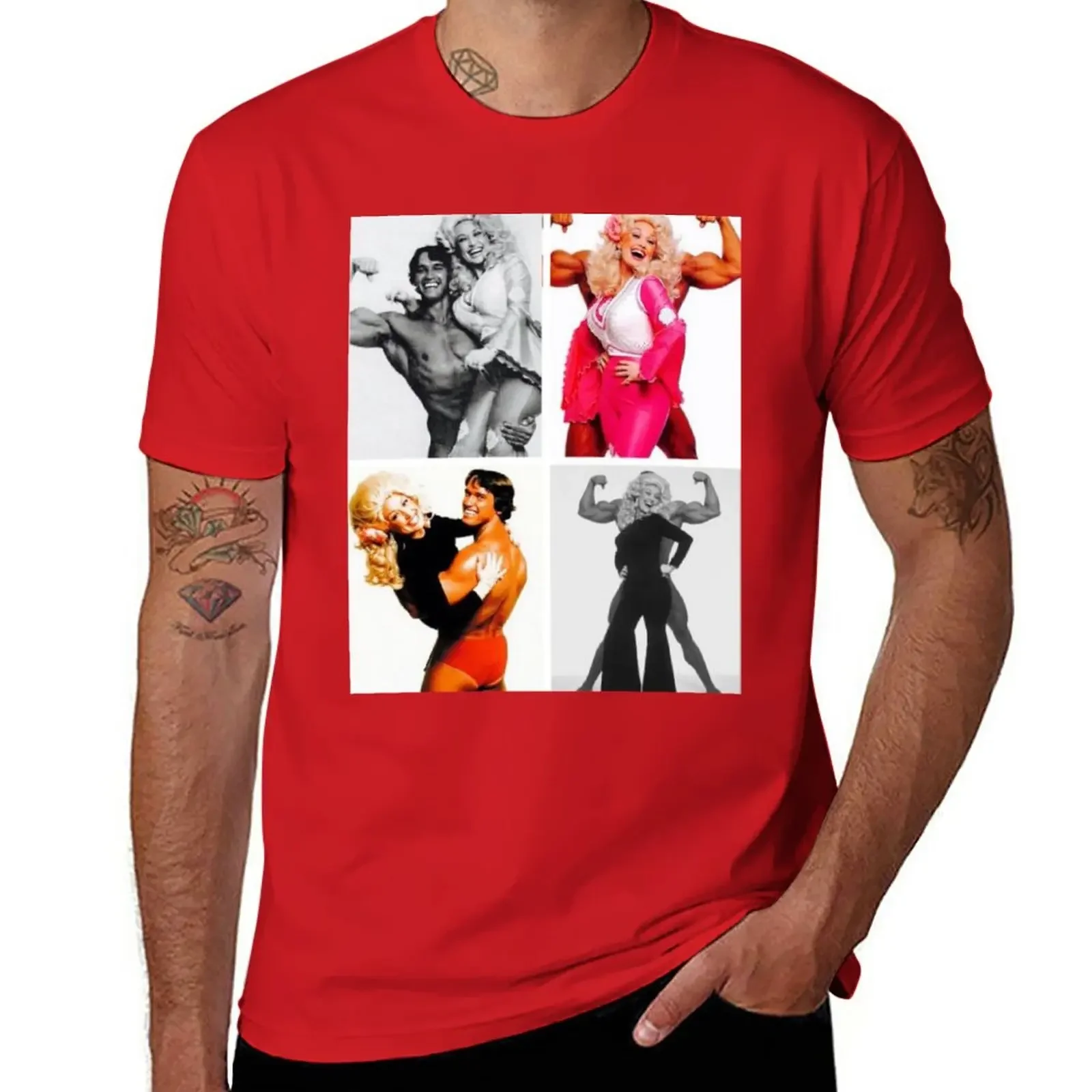 Dolly Parton E Arnie. Kitsch T-Shirt Summer Top Summer Clothes Summer Top T-Shirt Oversize Da Uomo