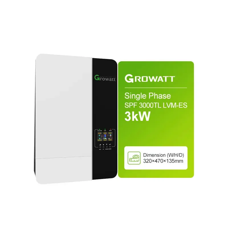 Growatt 3Kw Inversores Solares Monofase Off Grid Ip20 Protezione Controlador Mppt Inverter Solari