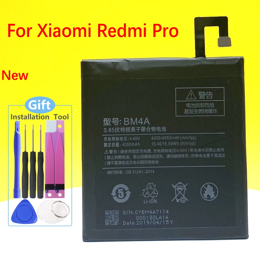 Nuova Batteria Bm4A Per Smartphone Xiaomi Redmi Pro Redmipro/Smart Mobile Phone