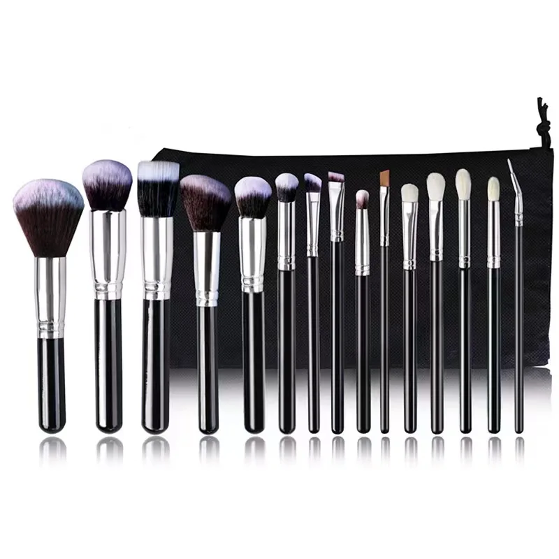 15 Pcs Makeup Brushes Eyeshadow Blush Brush High-Grade Soft Goat Hair Makeup Brushes Beauty Cosmetics Tools Makeup Brushes Set