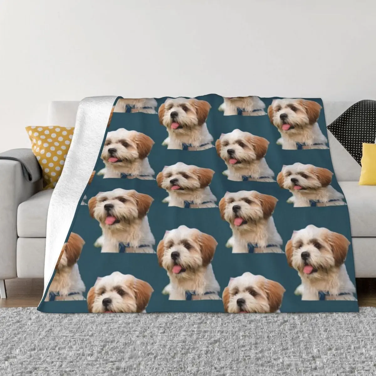 Shichon Mignon, La Vie Est Meilleure Avec Un Shichon, Amourex Des Chiens, La Vie Est Meilleure Avec Coperta Da Tiro