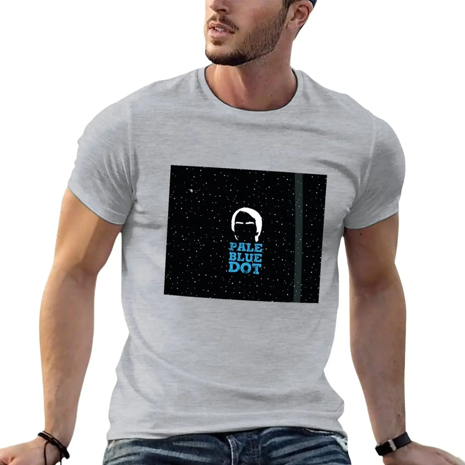 T-Shirt A Pois Blu Pallido Per T-Shirt Da Uomo Con Vestiti Carini Da Ragazzo