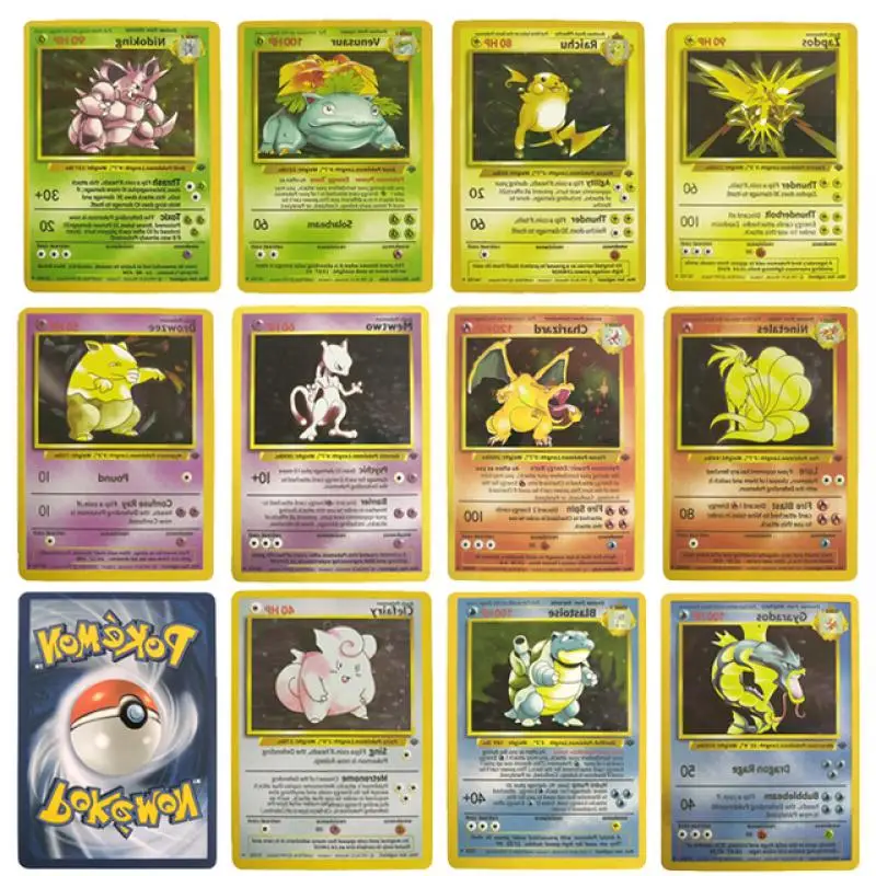 1996 Fai Da Te Self Made Pokemon Base Set Engels Kaarten Pikachu Game Pokemon Shining Charizard Game Collection Carte Giocattoli Regalo