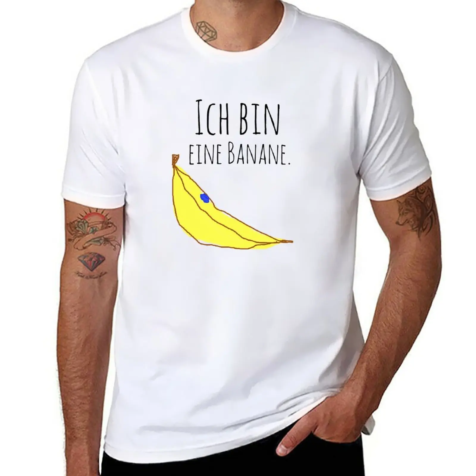Nuovo Ich Bin Eine Banane. T-Shirt Top Vestiti Anime Vestiti Kawaii Magliette Semplici Da Uomo
