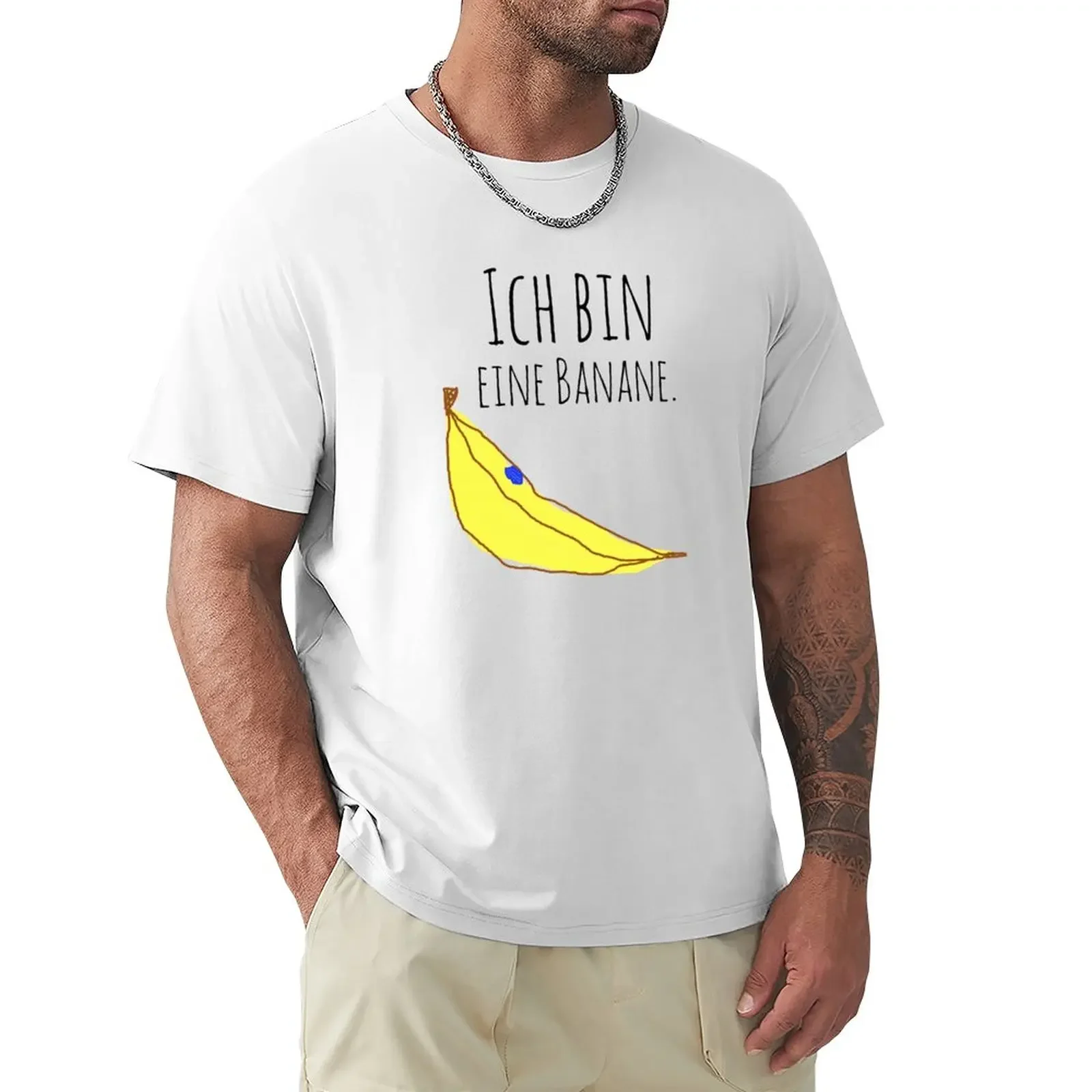 Ich Bin Eine Banane. T-Shirt Sublime Plain Summer Top T-Shirt Da Uomo