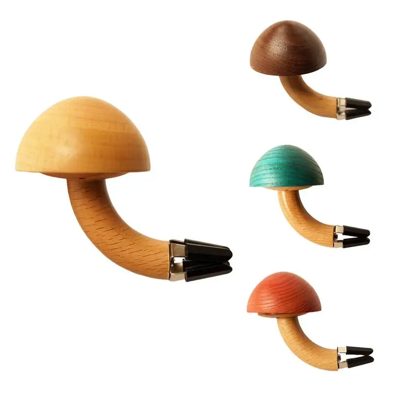 Diffusore Di Profumi Di Funghi Naturali Diffusore Di Profumi Per Auto Con Presa D'Aria Decorazione Di Profumo Clip Di Sfiato In Legno Diffusore Di Pro