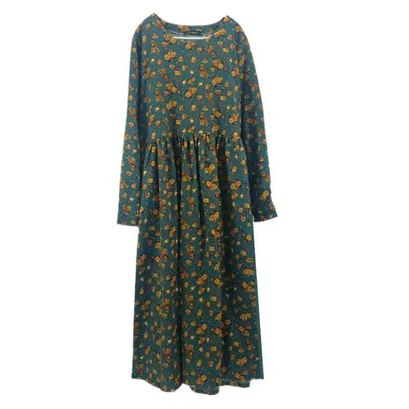 Elegante Vacanza Al Mare Da Donna Con Stampa Floreale Abito Lungo Vintage Abiti Da Strada Vestiti Donna Eleganti
