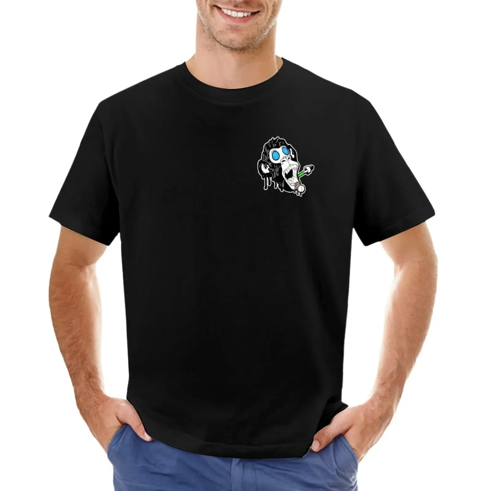 Trippin' Ape Tribe T-Shirt Top Black Mens Graphic T-Shirt Pack
