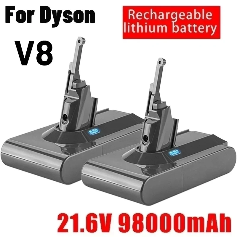 Per Dyson V8 21.6V 98000Mah Batteria Di Ricambio Per Dyson V8 Aspirapolvere Portatile Senza Cavo Assoluto Dyson V8 Batteria