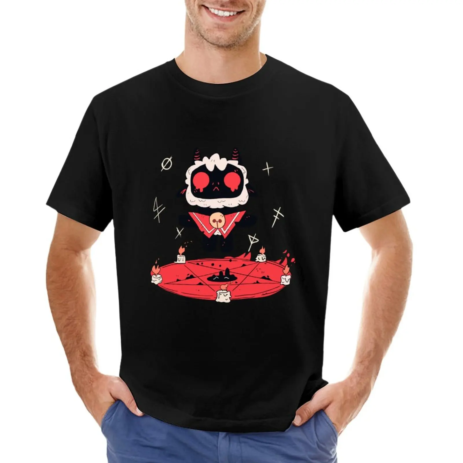 Cult Of The Lamb T-Shirt Cute Clothes Anime New Edition T Shirt Black T Shirt Men'S Clothing