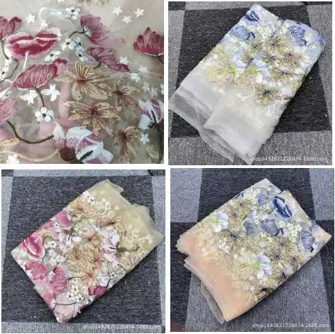 90-130Cm Vendita Calda Edizione Speciale Fiore Ricamo Tessuto Ebay Transfrontaliero Abito Esclusivo Giacca A Vento Qipao Abbigliamento