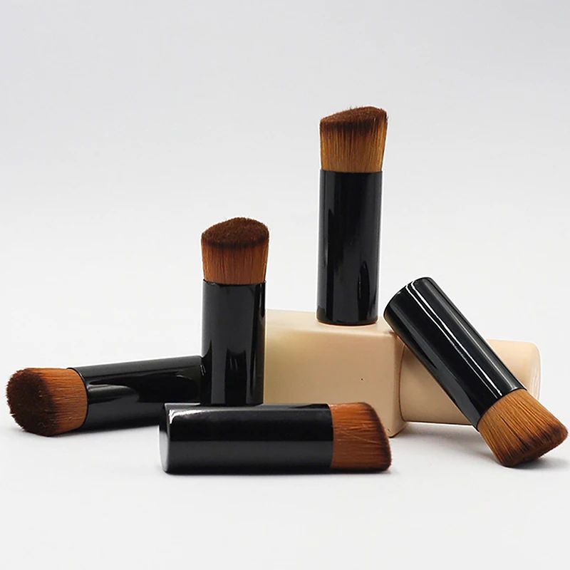 Pennello Per Trucco Kabuki Con Testa Inclinata Correttore In Polvere Blush Contour Fondotinta Liquido Viso Pennello Professionale Strumento Per Cosmet