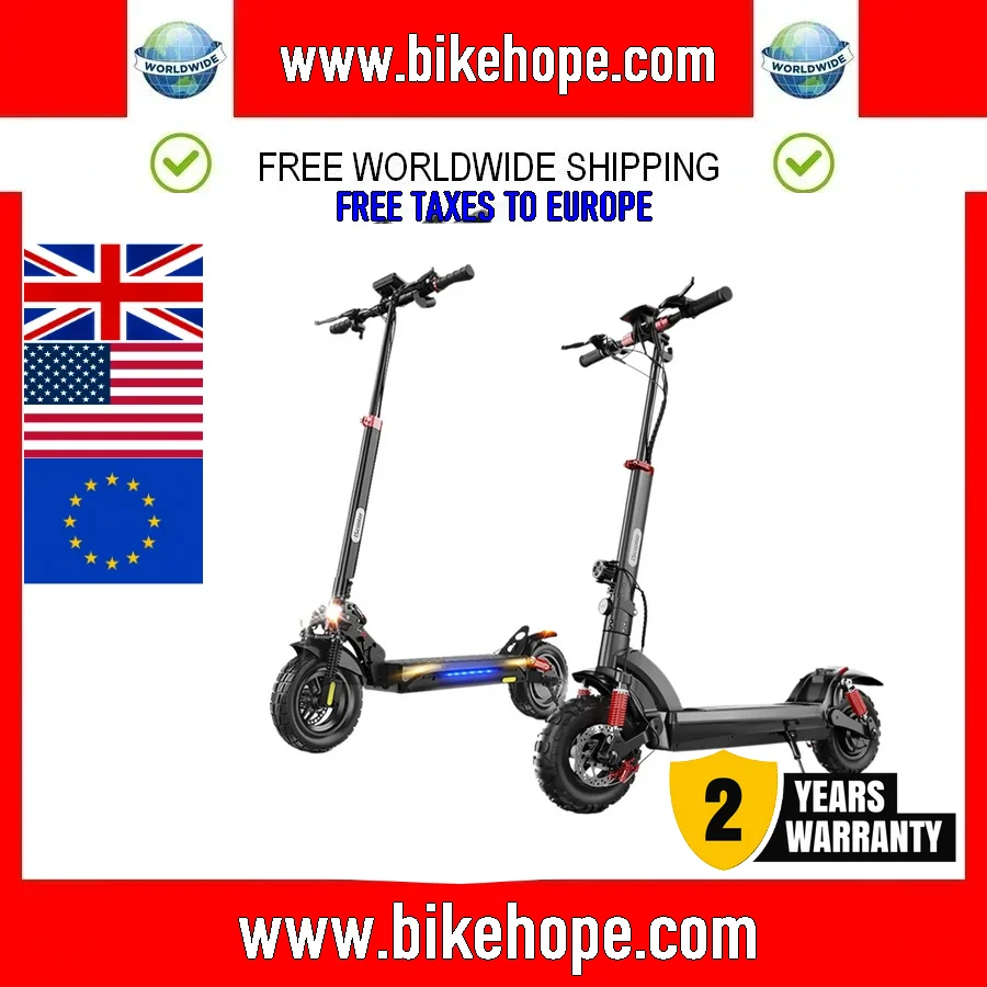 Iscooter Ix4/Ix6 Scooter Elettrico 800W/1000W Potente Monopattino Elettrico 10 Pollici 11 Pollici Pneumatico Fuoristrada E Scooter 40-45Km