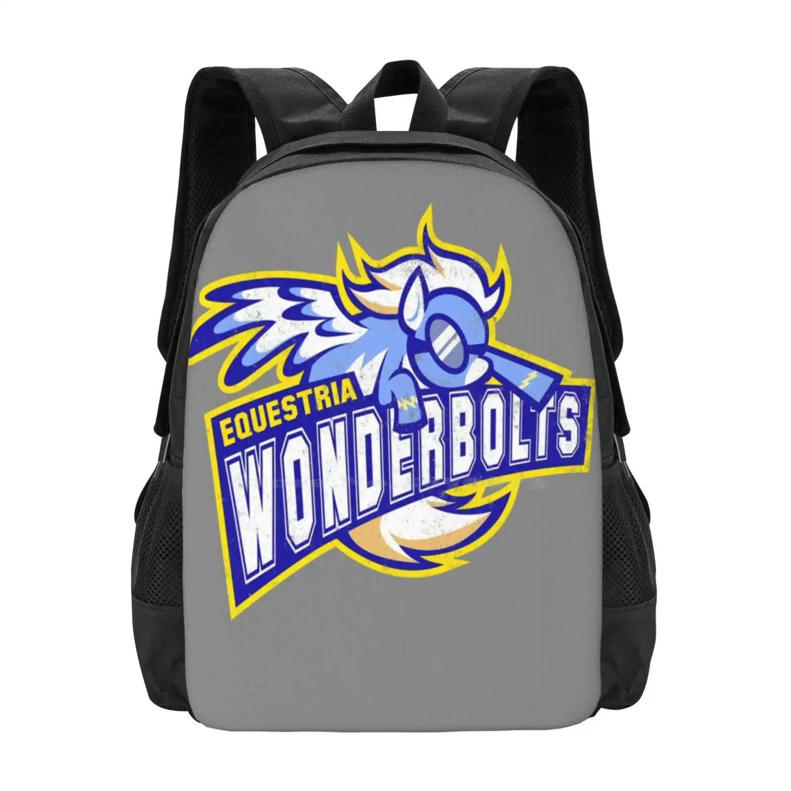 Wonderbolts Pattern Design Laptop Travel School Bags My Little Wonderbolts Mlp Rainbow Dash Equestrria Sport Pegasus Pegasi